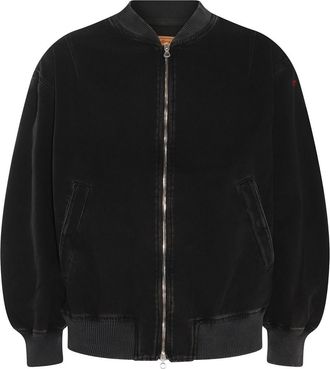 Diesel Black Cotton Denim Jacket