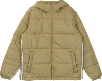 adidas Hooded Puff Beige Down Jacket - Heren - Ski Jassen - Beige - XL - Polyester - Fitness