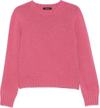 Aragona Ribbed-knit Crew-neck Sweater