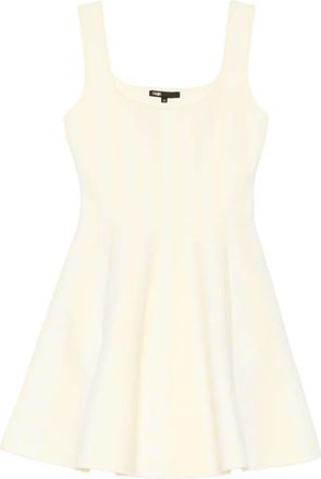 Maje Mini-jurk met vierkante hals - Geel