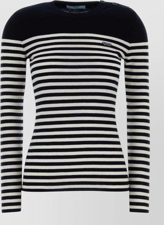 Prada embroidered wool jumper