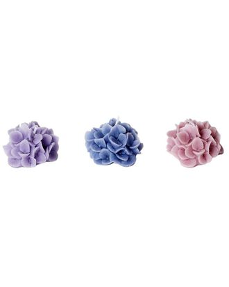 Two's Company Set Of 3 Hydrangea Floral Blooms Scented Candles In Gift Box