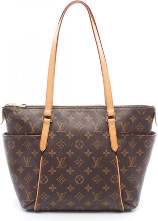 Louis Vuitton Brown Monogram Coated Canvas Handbag Tote Bag (Pre-Owned)