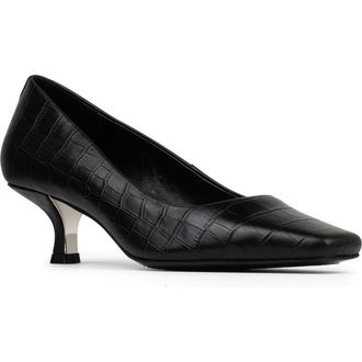 Donald J Pliner Kimbra Square Toe Pump in Black at Nordstrom Rack, Size 9.5
