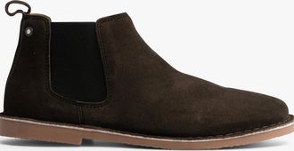 Jack & Jones Mens Jack & Jones BRAVO SUEDE Mens Chelsea Boots Pirate Black - Size: 10.5