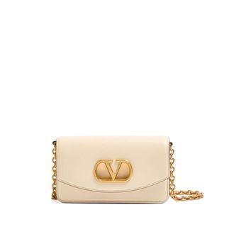 Valentino Garavani Vain Small Leather Clutch