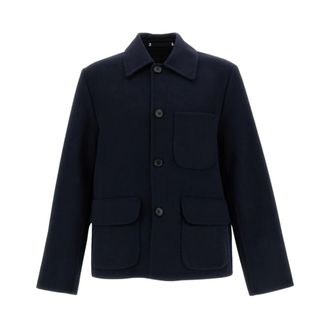 Paul Smith Giacca da lavoro in twill di lana - - Jackets - Uomo - Blu - M