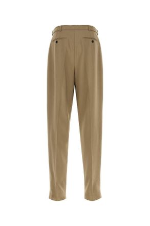 Saint Laurent 854426y1n15 2611 Beigefonce Exterior: Wool Mohair Pantaloni Trousers