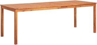 vidaXL Mesa de jardín madera maciza de acacia 215x90x74 cm Vidaxl