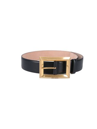 Jimmy Choo London Black Arlie Calf Leather Belt