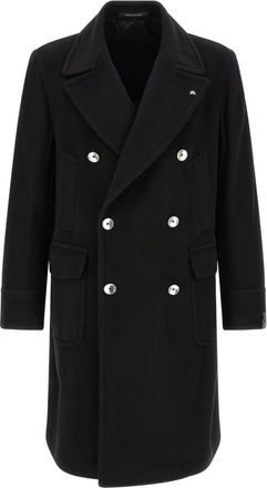 Tagliatore Black Notched Lapel Coat