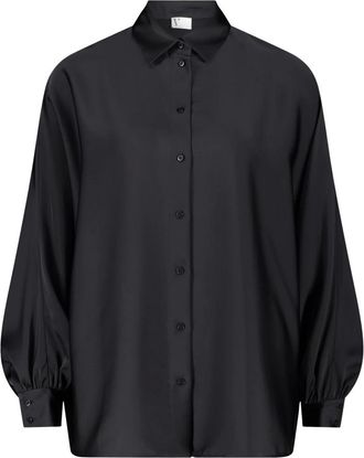 Vera Mont Dames, Blouses & Shirts, Zwart, Maat: L Satijn