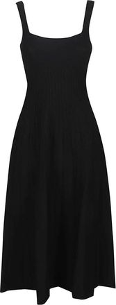 Staud Ellison Dress - Dames - Casual kleedjes - Zwart - L - Nylon - Kleedjes
