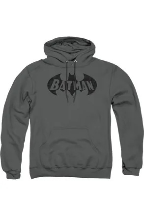 Gildan Batman Crackle Bat Adult Pull Over Hoodie / Hooded Sweatshirt