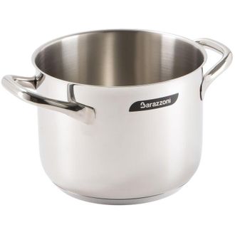 None Barazzoni Chef Line Pentola, Acciaio inox 18/10, Diametro cm 24, Litri 8. Made in Italy