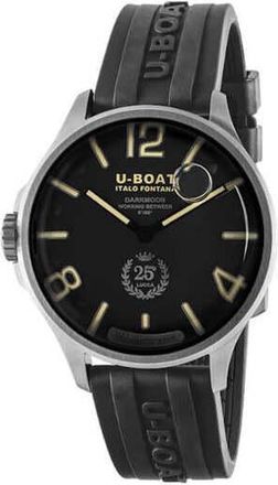 U-Boat Capsoil Darkmoon 25 SS Quartz Black Dial Mens Watch 2027