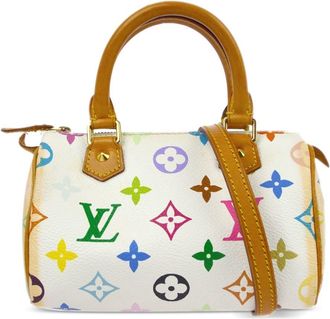Louis Vuitton x Takashi Murakami 2000s mini Speedy two-way handbag - women - PVC - One Size - White