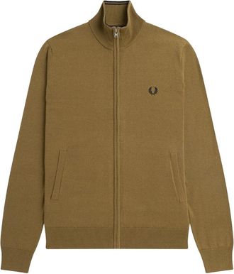 Fred Perry bruin klassiek sweatshirt met rits