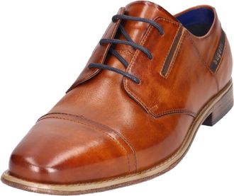 Bugatti Schnürschuh, Blockabsatz, Abendschuh, Festtagsschuh mit Stretcheinsätzen