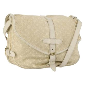 Louis Vuitton Pre-owned Cross Body Bags, female, Beige, Size: ONE SIZE Pre-owned Canvas Cross Body Bag