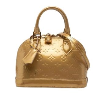 Louis Vuitton Pre-owned Alma BB - Dames - Vintage Mini Tas - Geel - ONE Size - Leer - Vintage