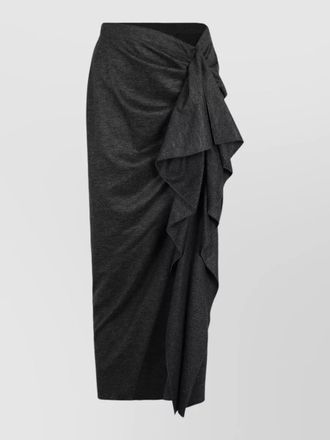 Fabiana Filippi high waist pareo midi skirt wrap