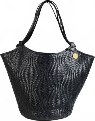 Freya Womens Flow Woven Large Tote In Black