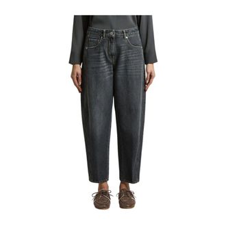 PESERICO Mujer, Vaqueros, Negro, Talla: M