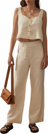 SANCIA Eynid Straight Leg Pants In White