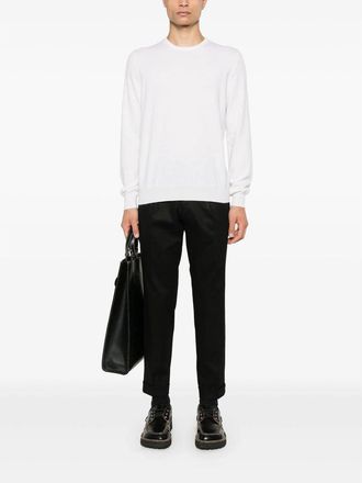 La Fileria Fine-Knit Cashmere Sweater - White