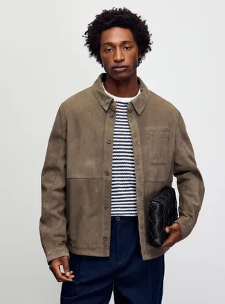 Mauritius Mens Genuine suede overshirt