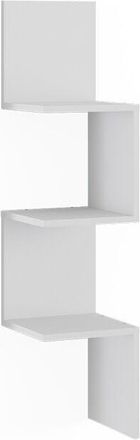 Vicco Estante De Esquina Paolo, Blanco, 28 X 116.4 Cm