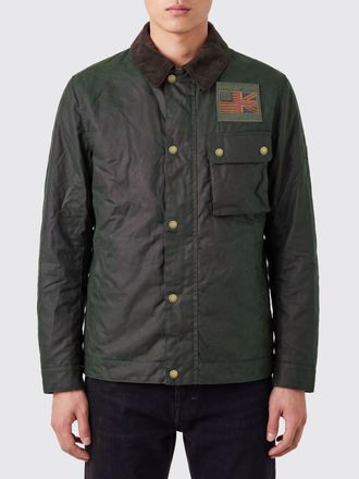Barbour Giacca Steve McQueen in cotone cerato con collo in velluto