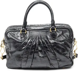 Miu Miu Mini Pleated Boston Schoudertas