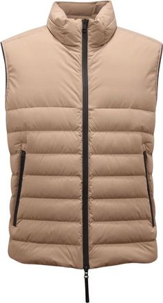 Duno Jassen, Heren, Beige, M, Sicato Drive Mouwloze Donsjas