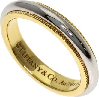 Tiffany & Co. Platinum Yellow Gold Yellow Gold (18K) Platinum 950 Band Ring (Pre-Owned)