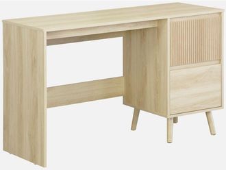 Sweeek Sweeek - Scrivania scandinava decorazione in legno, 2 cassetti
