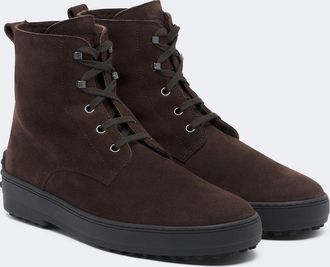 Tod's Gommino shearling-lined suede ankle boots