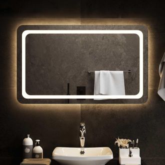 vidaXL Espejo De Ba&ntilde;o Con Led 100x60 Cm Vidaxl