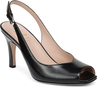 Naturalizer Alexa Peep Toe Slingback Pump in Black at Nordstrom, Size 7.5