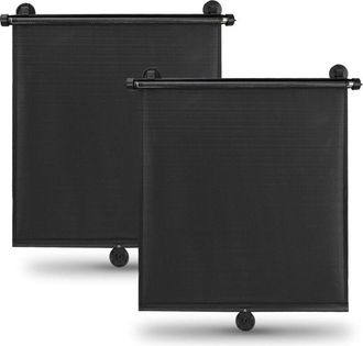 OEM Parasoles Laterales Para Coche (juego De 2) Parasoles Retr&aacute;ctiles Para Ni&ntilde;os Parasoles Para Beb&eacute;s Accesorios De Viaje Para Beb&eacute;s (45 X 50 Cm)