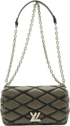Louis Vuitton Pre-owned Vintage Quilted Shoulder Bag - Dames - Vintage Schoudertas - Grijs - ONE Size - Leer - Vintage