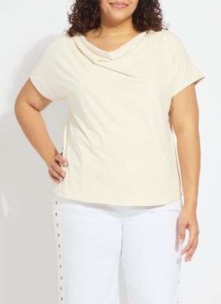 Lyss&eacute; Ensley Cowl Neck Top Curvy