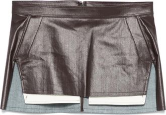 Rick Owens Fog Cutoff Mini Skirt