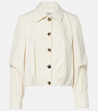 Loewe Cotton and silk blouson jacket