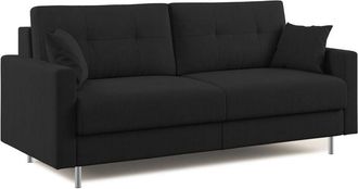 Divani.Store Megan Sof&aacute; Convertible En Microfibra Extra&iacute;ble 188 Cm (mat. 140x197) Negro