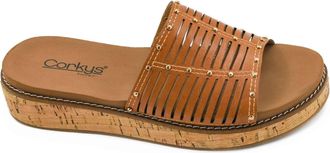 Corkys Footwear Womens At Ease Sandals In Cognac