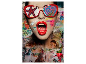 Schubiger M&ouml;bel Digitaldruck auf Glas Street Art Sunglasses