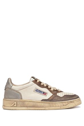 Autry Supervintage Womens Sneakers in Antiqued Leather