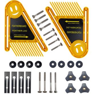 OEM Kit De Dedos De Empuje (con Plumas) Para Mayor Seguridad En M&aacute;quinas De Carpinter&iacute;a: Sierra De Mesa, Fresadora Invertida, Etc. (kit Rojo)